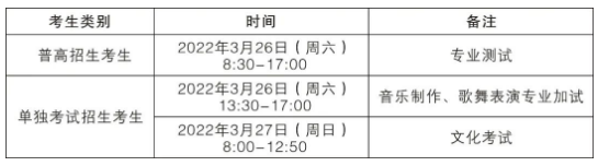 浙江艺术职业学院2022年高职提前招生章程